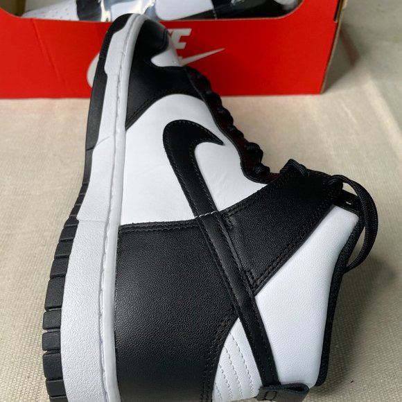 Nike Dunk High Retro Pandas Black/White Sz 9m/10.5w - Picture 6 of 8